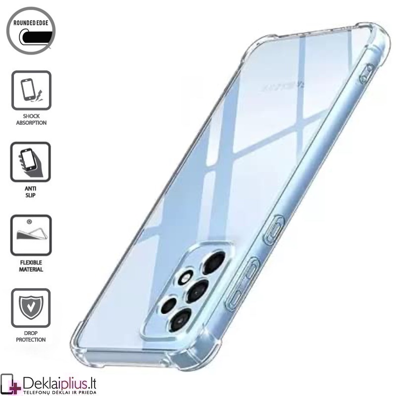 Silikoninis-Anti shock dėklas - permatomas 1.5 mm. (telefonui Samsung A33 5G) Silikoninis-Anti shock dėklas - permatomas 1.5 mm. (telefonui Samsung A33 5G)